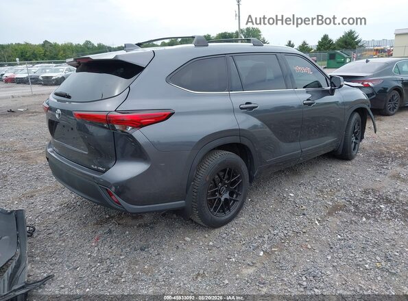 5TDGZRBH0LS009732 2020 TOYOTA HIGHLANDER Gray უკანა მარჯვენა
