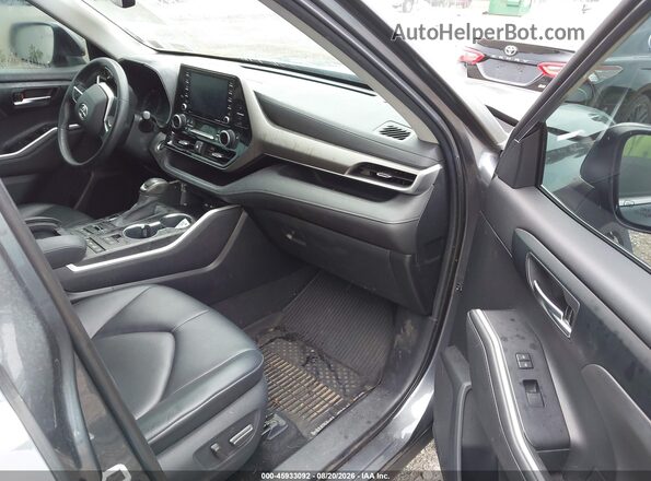 5TDGZRBH0LS009732 2020 TOYOTA HIGHLANDER Gray წინა სალონის ხედი
