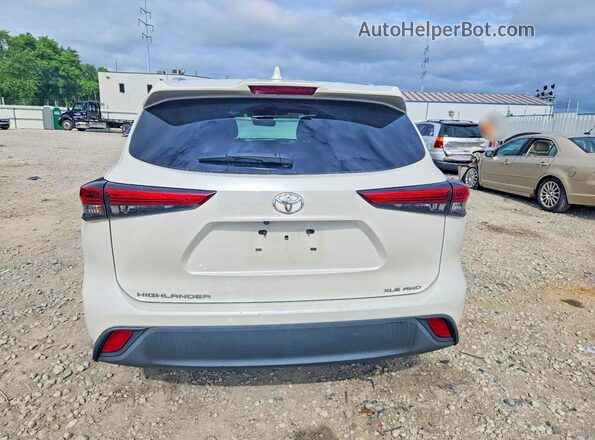 5TDGZRBH0LS022545 2020 TOYOTA HIGHLANDER White Widok z tyłu