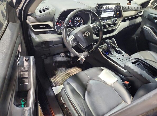 5TDGZRBH0MS063615 2021 TOYOTA HIGHLANDER Blue წინა პანელის ხედი