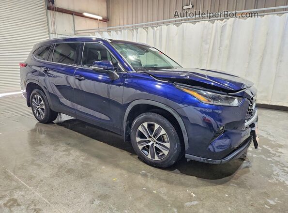 5TDGZRBH0MS063615 2021 TOYOTA HIGHLANDER Blue წინა მარჯვენა