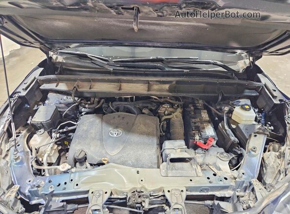 5TDGZRBH0MS063615 2021 TOYOTA HIGHLANDER Blue ძრავის განყოფილების ხედი