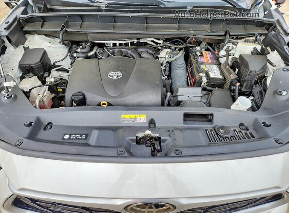 5TDGZRBH0MS128561 2021 TOYOTA HIGHLANDER White Engine compartment view