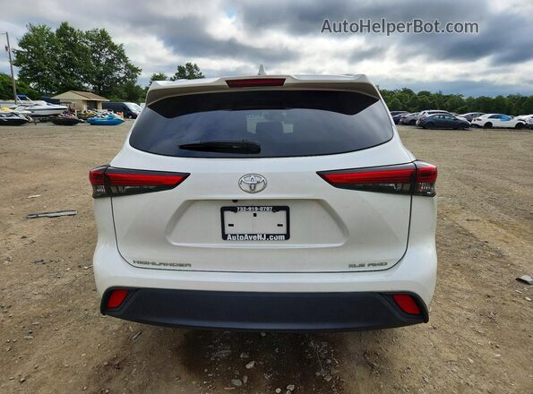 5TDGZRBH0MS128561 2021 TOYOTA HIGHLANDER White Rear view