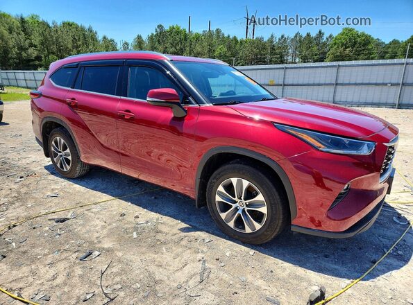 5TDGZRBH0MS132979 2021 TOYOTA HIGHLANDER Red Առջևի աջ
