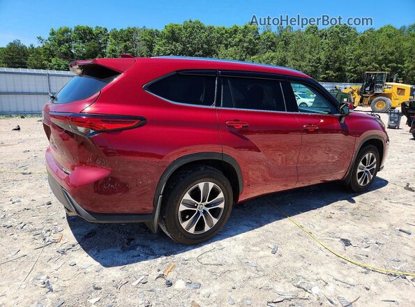 5TDGZRBH0MS132979 2021 TOYOTA HIGHLANDER Red Հետևի աջ