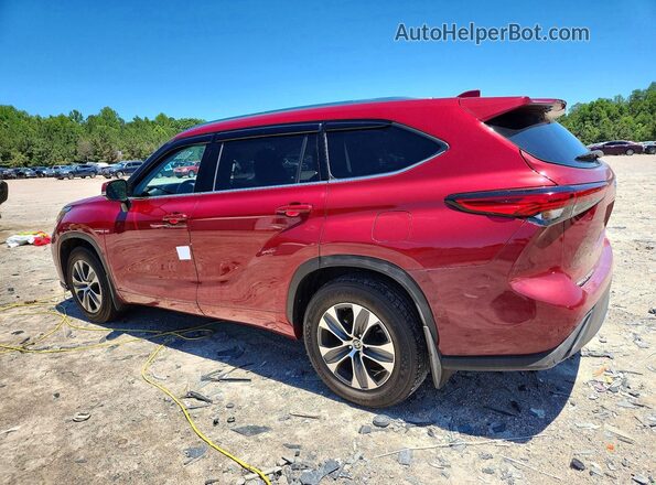 5TDGZRBH0MS132979 2021 TOYOTA HIGHLANDER Red Հետևի ձախ