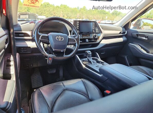 5TDGZRBH0MS132979 2021 TOYOTA HIGHLANDER Red Առջևի վահանակի տեսք