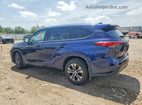 5TDGZRBH0MS533268 2021 TOYOTA HIGHLANDER Blue Trasero izquierdo