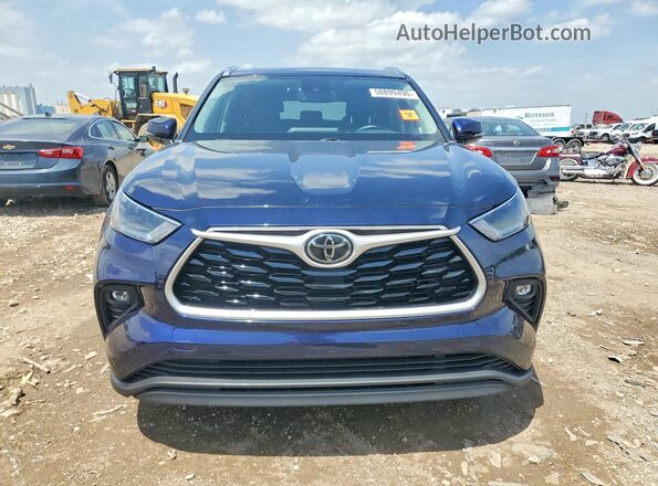 5TDGZRBH0MS533268 2021 TOYOTA HIGHLANDER Blue Vista frontal