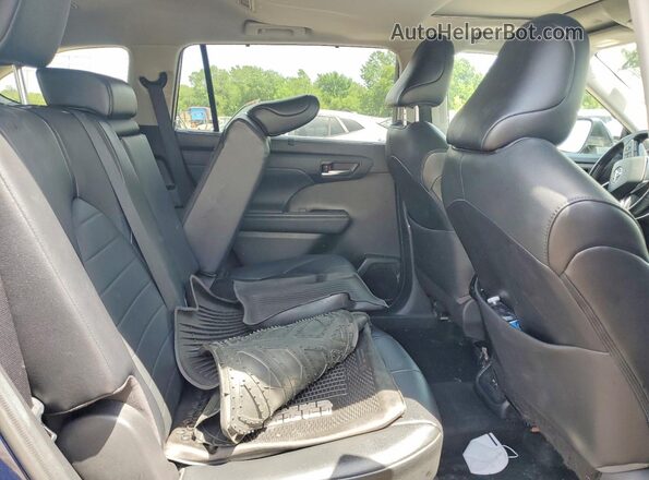 5TDGZRBH0MS533268 2021 TOYOTA HIGHLANDER Blue Vista de los asientos traseros