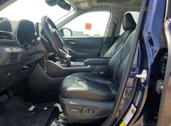 5TDGZRBH0MS533268 2021 TOYOTA HIGHLANDER Blue Vista interior delantera