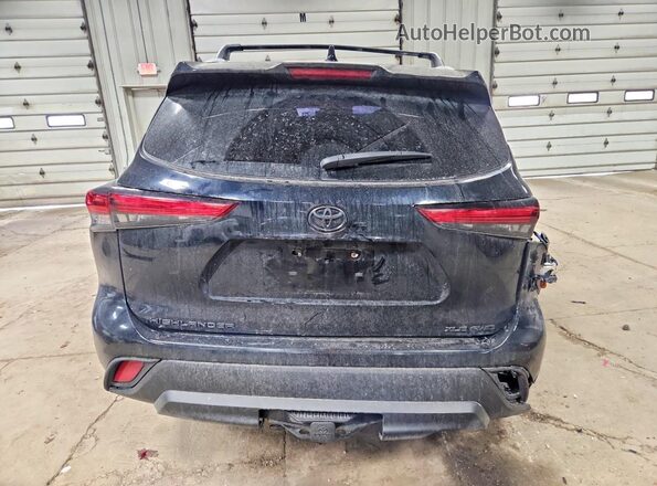 5TDGZRBH0NS193301 2022 TOYOTA HIGHLANDER Black Vista trasera