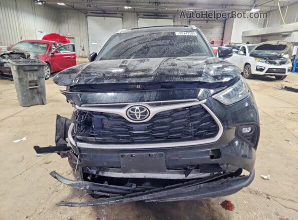 5TDGZRBH0NS193301 2022 TOYOTA HIGHLANDER Black Vista frontal