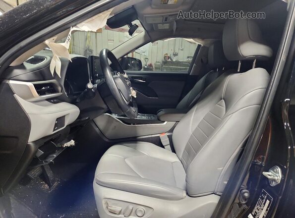 5TDGZRBH0NS193301 2022 TOYOTA HIGHLANDER Black Vista interior delantera