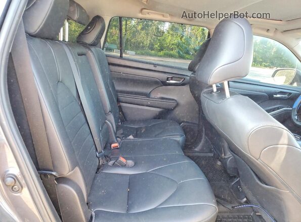 5TDGZRBH1LS026572 2020 TOYOTA HIGHLANDER Charcoal უკანა სალონის ხედი