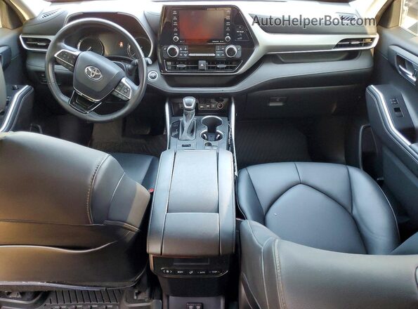 5TDGZRBH1LS026572 2020 TOYOTA HIGHLANDER Charcoal წინა პანელის ხედი