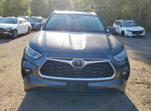 5TDGZRBH1LS026572 2020 TOYOTA HIGHLANDER Charcoal წინა ხედი