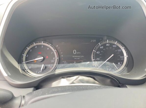 5TDGZRBH1LS030637 2020 TOYOTA HIGHLANDER White Вид щитка приладів
