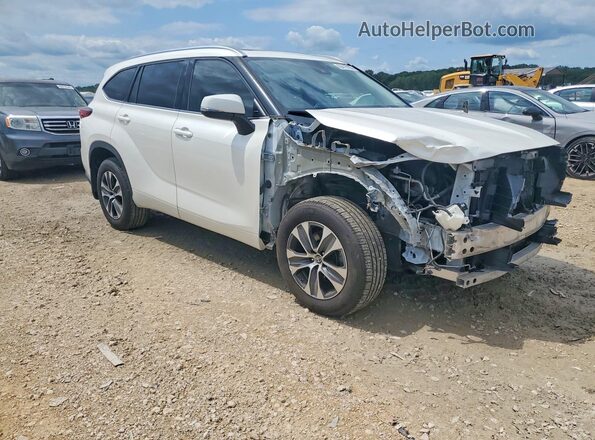 5TDGZRBH1LS030637 2020 TOYOTA HIGHLANDER White Передня права чверть