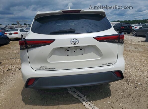 5TDGZRBH1LS030637 2020 TOYOTA HIGHLANDER White Вид ззаду
