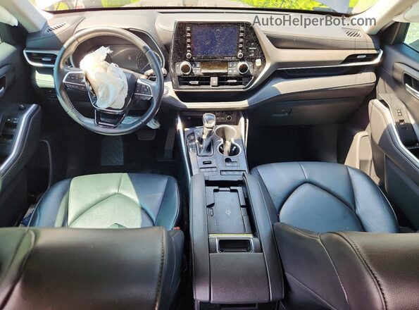 5TDGZRBH3LS508749 2020 TOYOTA HIGHLANDER Charcoal Vista de la etiqueta del VIN