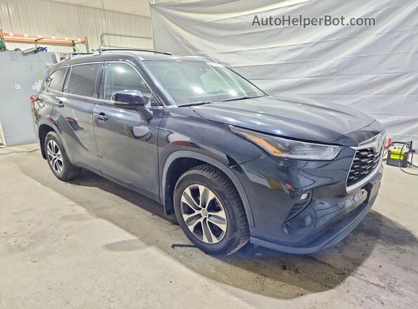 5TDGZRBH3MS556673 2021 TOYOTA HIGHLANDER Black Առջևի աջ
