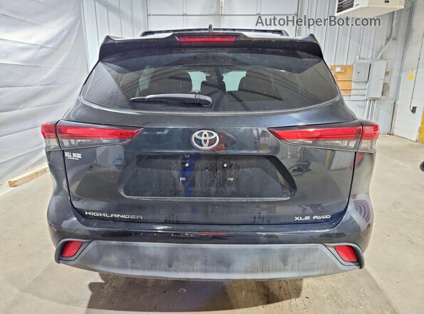 5TDGZRBH3MS556673 2021 TOYOTA HIGHLANDER Black Հետևի տեսք