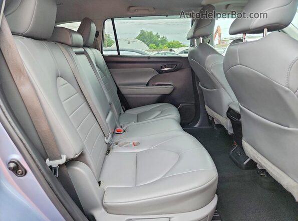 5TDGZRBH3NS168909 2022 TOYOTA HIGHLANDER Blue Вид задньої частини салону