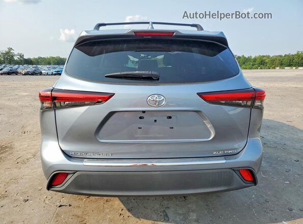 5TDGZRBH4LS029725 2020 TOYOTA HIGHLANDER Blue Вид ззаду