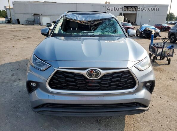 5TDGZRBH4LS029725 2020 TOYOTA HIGHLANDER Blue Вид спереду