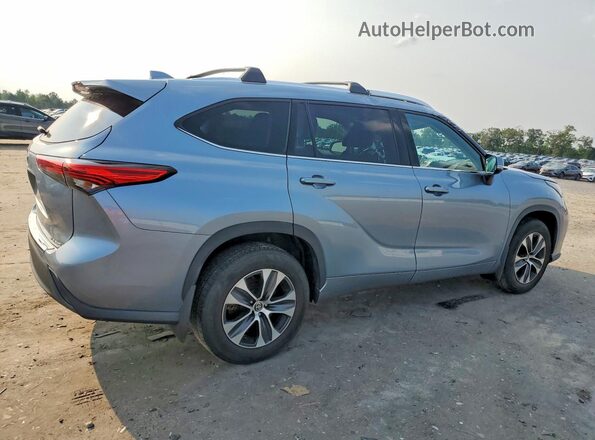 5TDGZRBH4LS029725 2020 TOYOTA HIGHLANDER Blue Задня права чверть