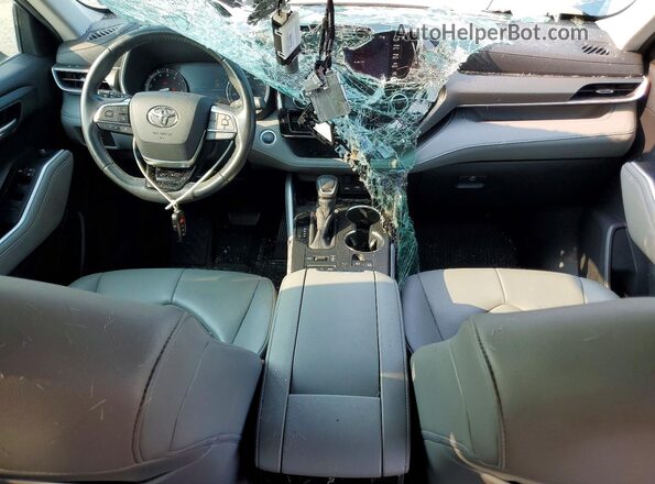 5TDGZRBH4LS029725 2020 TOYOTA HIGHLANDER Blue Вид панелі приладів