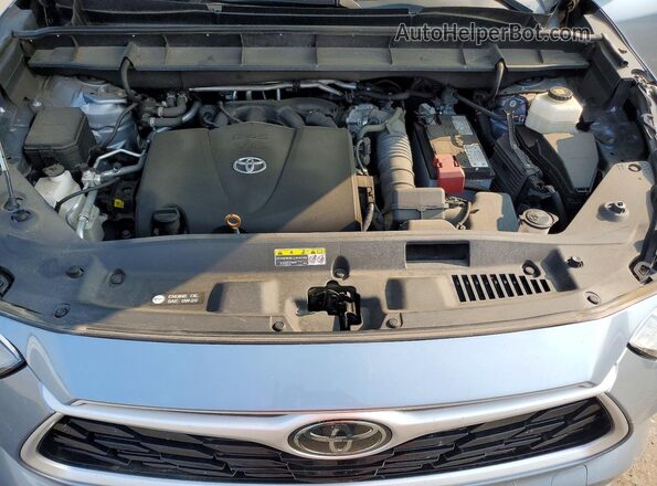 5TDGZRBH4LS029725 2020 TOYOTA HIGHLANDER Blue Вид підкапотного простору