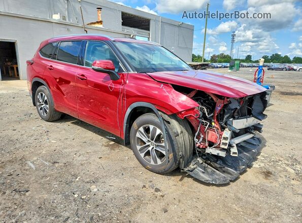 5TDGZRBH4MS532995 2021 TOYOTA HIGHLANDER Brown Przód prawy