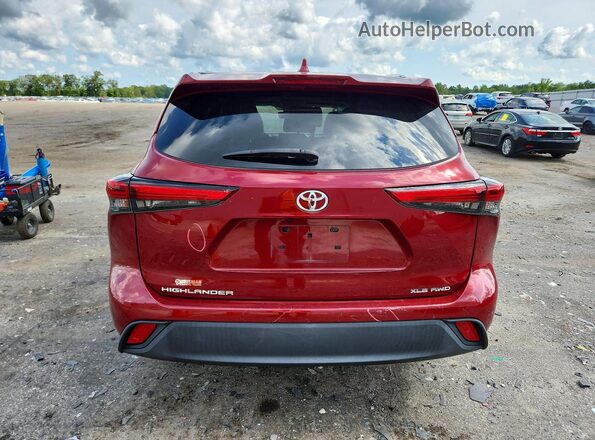 5TDGZRBH4MS532995 2021 TOYOTA HIGHLANDER Brown Widok z tyłu