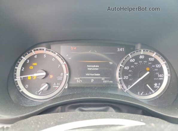 5TDGZRBH4NS190644 2022 TOYOTA HIGHLANDER Blue Instrument cluster view