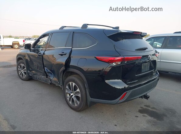 5TDGZRBH6MS099213 2021 TOYOTA HIGHLANDER Black Tył lewy