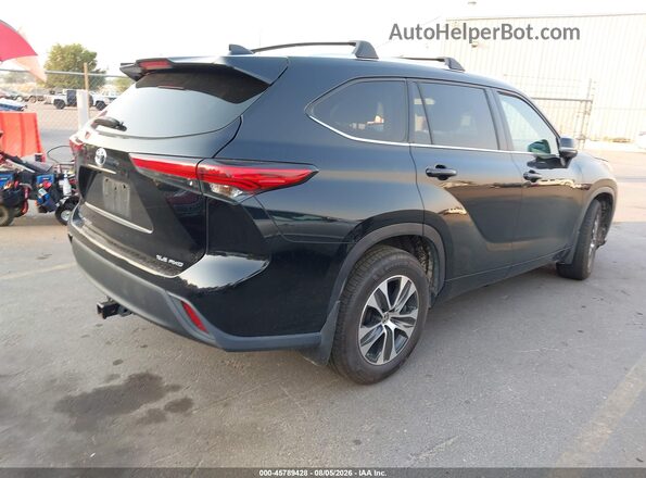 5TDGZRBH6MS099213 2021 TOYOTA HIGHLANDER Black Tył prawy
