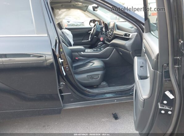 5TDGZRBH6MS099213 2021 TOYOTA HIGHLANDER Black Widok wnętrza z przodu