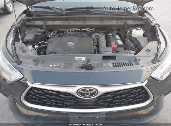 5TDGZRBH6MS099213 2021 TOYOTA HIGHLANDER Black Widok z tyłu