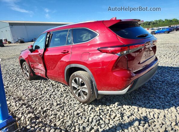 5TDGZRBH6MS534439 2021 TOYOTA HIGHLANDER Red Задня ліва чверть