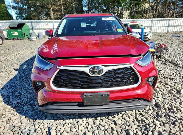 5TDGZRBH6MS534439 2021 TOYOTA HIGHLANDER Red Вид спереду