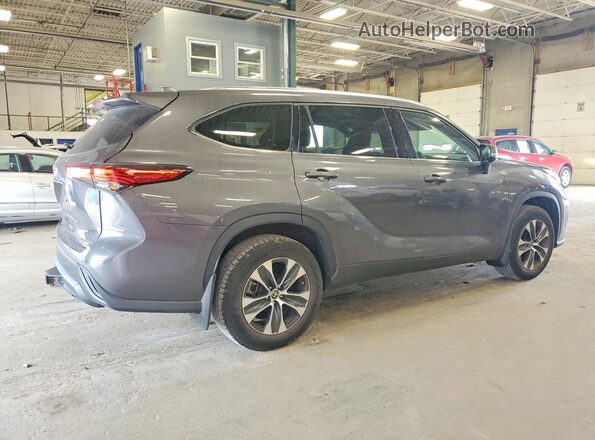5TDGZRBH7MS116519 2021 TOYOTA HIGHLANDER Gray Rear right
