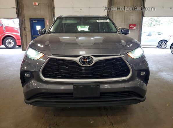 5TDGZRBH7MS116519 2021 TOYOTA HIGHLANDER Gray Front view