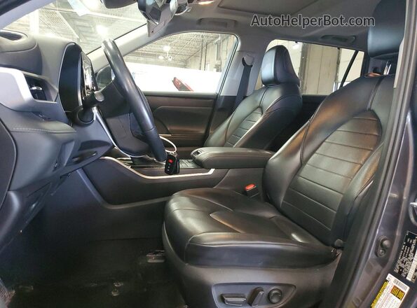 5TDGZRBH7MS116519 2021 TOYOTA HIGHLANDER Gray Front interior view