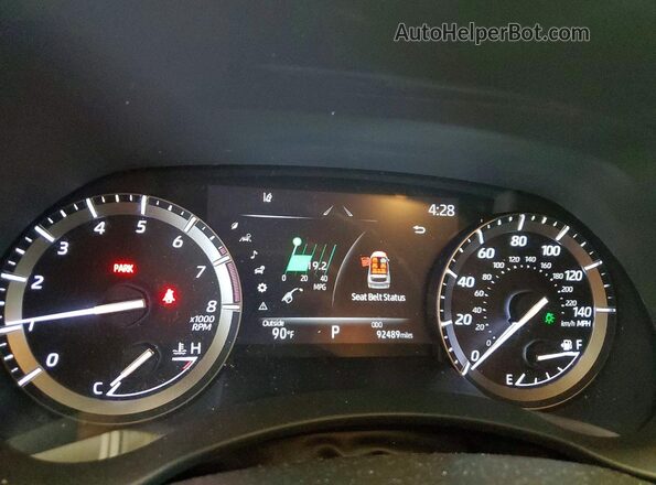 5TDGZRBH7MS116519 2021 TOYOTA HIGHLANDER Gray Instrument cluster view