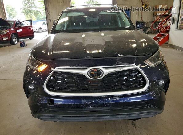 5TDGZRBH7MS525846 2021 TOYOTA HIGHLANDER Blue ხელსაწყოთა პანელის ხედი