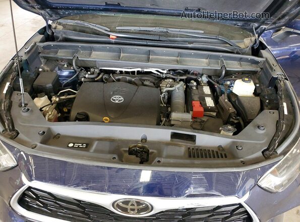 5TDGZRBH7MS525846 2021 TOYOTA HIGHLANDER Blue 