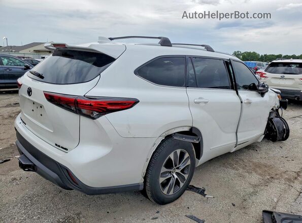 5TDGZRBH7NS248679 2022 TOYOTA HIGHLANDER White Tył prawy